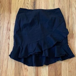 A NEW DAY BLACK RUFFLE SKIRT